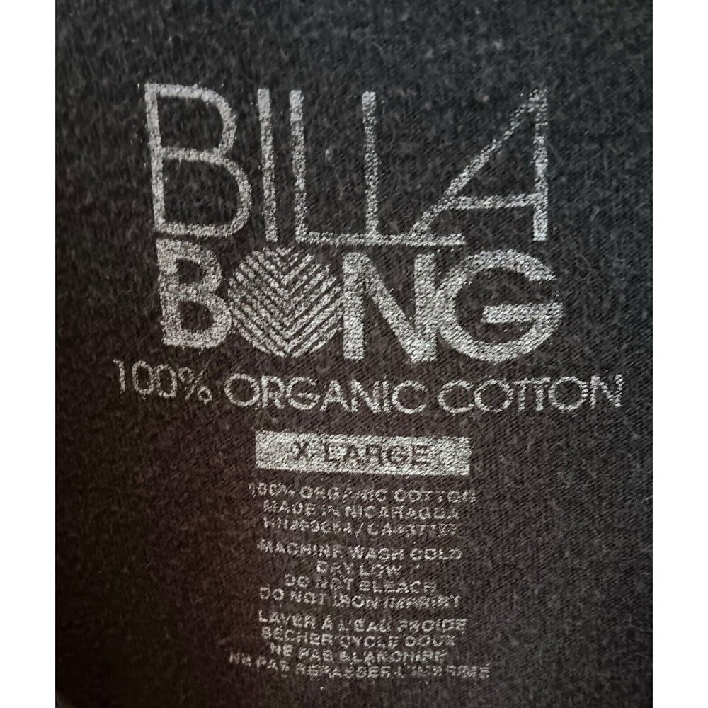 BILLABONG Tie Dye Logo Graphic Tee T-shirt XL Black Surf Beach Hippie EUC - Picture 5 of 5